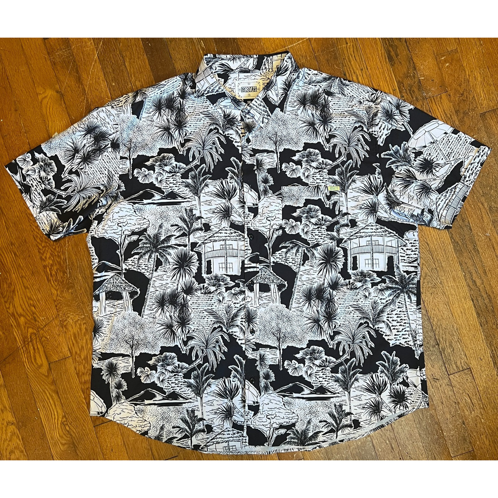 RSVLTS X Ren & Stimpy Space Madness Size Mens 3XL KUNUFLEX Button Down Shirt